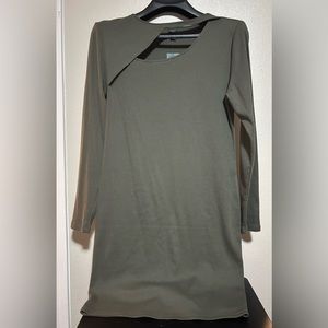 NWT Wild Fable Olive Green midi dress w/ cutout -size xl/xxl